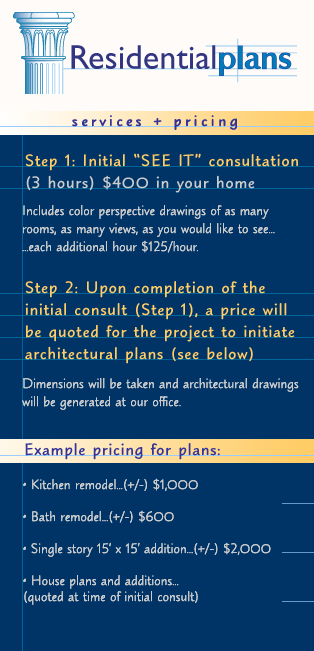 Architectural Planners: Services + Pricing