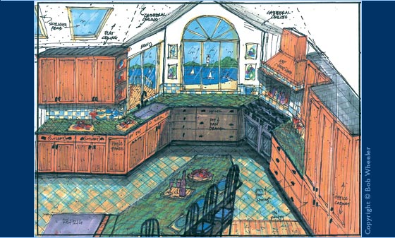 Color Perspective Drawing